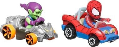 Hot Wheels Replica 2-Pack 9 Green Goblin & Spider-Man