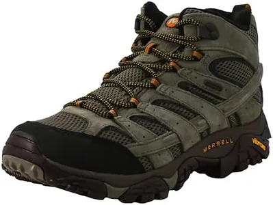 Merrell Men's Moab 2 Mid Waterproof Hiking Boot, Walnut, 10 W