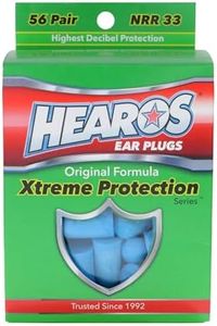 HEAROS Xtreme Protection Series Ear Plugs, Blue, 56 Pair
