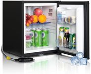 SMETA Camping Fridge 12V 240V With Lock, 30L 2 Way Fridge for Campervan, Caravan, Van, RV, Truck, Yacht, Travel | Quiet | Reversible Door | Black