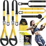 Home Resistance Training Kit, Resistance Trainer Fitness Straps for Full-Body Workout, Bodyweight Resistance Bands with Handles, Door Anchor, Heavy Duty Exercise Bands for Home Gym Workout Equipment