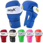 Kids Boxing Gloves for Kids Children Youth Punching Bag Kickboxing Muay Thai Mitts MMA Training Sparring Gloves (Blue, 4 oz)