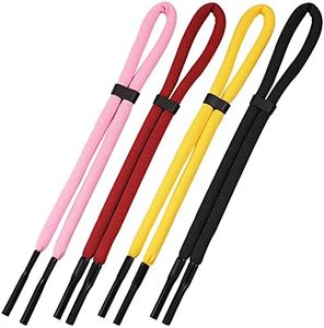 AIEX 4 Pcs 26 inch Floating Sunglasses Strap Adjustable Retainer Anti-Lost Eyeglass Straps for Water Sports Boating Surfing, Set 1, 33cm