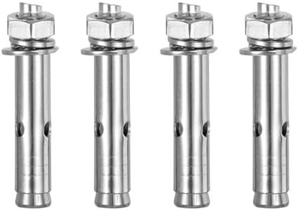 DTGN M10 x 70 Expansion Bolts - 4Pack- Good for Concrete Dry Brick Block Walls - 304 Stainless Steel - Silver