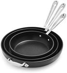 All-Clad HA1 Nonstick Set of 3 Skillets, 834, 1034; and 1234;