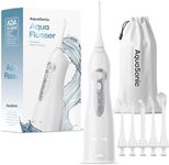 AquaSonic Water Flosser - Cordless Rechargeable Water Flossers for Teeth Cleaning - Waterproof Aqua Flosser, Portable Oral Irrigator for Dental Cleaning with 5 Jet Tips – Braces Home Travel.