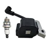 Ajnlx Ignition Coil spark plug Compatible with Stihl FS38 FS45 FS46 FS55 HL45 HS45 KM55 MM55 FC55 4140 400 1300 Trimmer