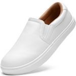 STQ Womens Slip On Shoes Business Casual Shoes Comfortable Fashion Sneakers White Size 8.5