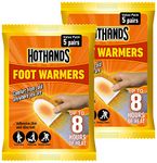 HOTHANDS Foot Warmers Value Pack - Pack of 2 (5 pairs each) - 8 hours of heat - Air activated - Ready to use