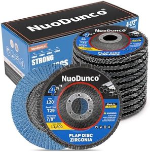 NuoDunco 20 Pack Flap Discs 4 1/2 for Angle Grinder Sanding Disc,40/60/80/120 Grit T29 Zirconia Abrasive Grinding Wheel Discs for Metal,Stainless Steel,Wood,Cast Iron