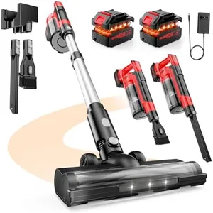 60KPa Cordless Vacuum Cleaner for Home, 700W Brushless Motor Handheld Vacuum, Dual 8000mAh Batteries, Up to 70-Min Runtime, 2L Dust Cup, LED Display, Anti-Tangle for Pet Hair, Carpet & Hardwood Floors