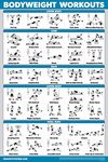 QUICKFIT Bodyweight Workout Exercise Poster - Body Weight Workout Chart - Calisthenics Routine - (Laminated, 18" x 27")