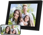 AEEZO WiFi Digital Picture Frame 10 Inch IPS Touch Screen FHD 2K Display Smart Cloud Photo Frame with 16GB Storage, Easy Setup to Share Photos & Videos, Auto-Rotate Frame (Black)