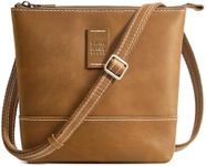 S-ZONE Leather Crossbody Bags for Women Small Over the Shoulder Purses and Handbags Trendy