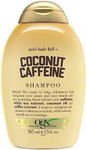 OGX Anti-Hair Fall + Coconut Caffeine Strengthening Shampoo with Caffeine, Coconut Oil & Coffee Extract, 13 Fl Oz