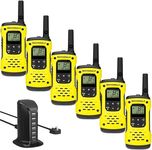 Motorola Waterproof Walkie Talkie Two Way Radio H20 T92 PMR446 - Six Pack Including Multi Dock USB Charger UK Plug