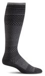 Sockwell Women's Micro Grade Graduated Compression Socks, Black, Medium/Large