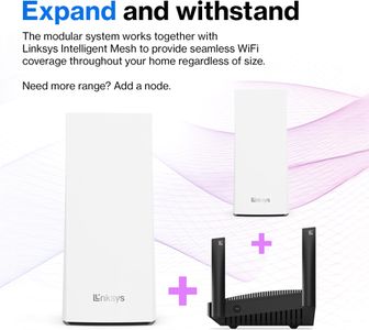 Linksys Velop WiFi 6 Mesh System 3-Pack – Whole Home Coverage