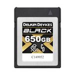 Delkin Devices 650GB BLACK CFexpress 4.0 Type B Memory Card with pSLC Flash, up to 3530MB/s Read for Professional Video and Photography