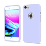 Pikkme Back Cover | Full Camera Protection | Raised Edges | Super Soft Silicone | Bumper Case for iPhone 7/8 (Elegant Purple)