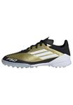 adidas F50 League Messi Football Boots Turf, Gold Metallic/Cloud White/Core Black, 4 UK