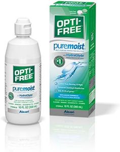 Opti-Free Puremoist Multi-Purpose Disinfecting Solution with Lens Case, 10-Ounces, 10 FL Oz (Pack of 1)