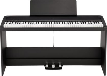 Korg B2+SP 88 Weighted Key Digital Piano with Stand and Pedals - Black