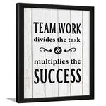 Chaka Chaundh - Office Quotes Frames - Motivational Teamwork Quotes Wall Frames - Brand Business Quotes Wall Frame (13.6 X 10.6 Inches)