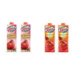 DABUR Real Fruit Juice, Masala Pomegranate, 1L (Pack of 2) & Fruit Juice, Pomegranate, 1L (Pack of 2)