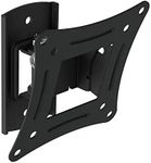 MAHARA Swivel TV Wall Mount - Black TV bracket with tilt & turn. Suitable for TV & computer monitor screens up to 32". VESA Compatible. Max TV weight 10Kg