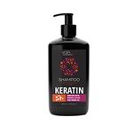 Keratin Shampoo Salt Free With Keratin, Moroccan Argan Oil Dead Sea Minerals For Damaged and Curly Hair