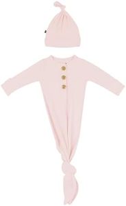 KYTE BABY Knotted Gown with Hat Set in Blush