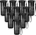 Didaey 20 Pcs Thank You Inspirational Water Bottles Nurse Cups Bulk with Lid Employee Appreciation Gifts Camp Gifts for Student Medical Assistant Women Men Teacher Coworker Staff(Black,Proud)