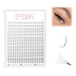 12D Volume Eyelash Extensions M Curl 0.05mm Mixed 8-14mm Eyeliner Effects Russian Cluster Lash Extensions Cat Eye/Fox Eye Styling 12D M L+ Curl Premade volume fans (12D 0.05-M curl-mix)