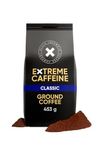 Black Insomnia Extreme Caffeine Ground Coffee – Strongest Coffee in the World for Maximum Energy I 100% Robusta Beans I 1105mg Caffeine per 12 oz Cup I Low Acid I Medium Roast, Classic Flavour I 453g