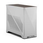 Fractal Design Era 2 ITX PC Case in Silver - Sleek Anodized Aluminum, Solid Walnut Top, Supports 3-Slot GPUs, PCIe 4.0 Riser Cable included