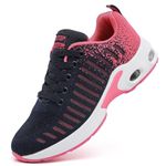 YESWIN Running Shoes for Women Tennis Lightweight Air Cushion Sports Shoes Girls Fashion Athletic Breathable Mesh Upper Walking Sneakers Casual for Workout Gym