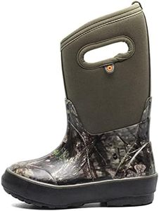 Bogs Kids Classic Waterproof Rain Boot, Camo - Green, Size 1 Big Kid