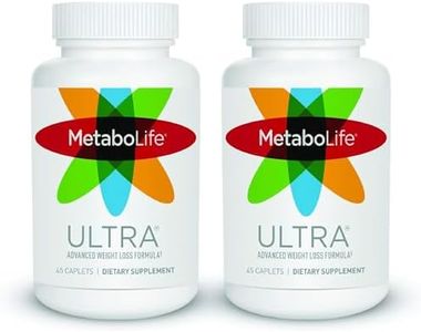 MetaboLife Ultra - Dietary Supplement - Hunger Supplement for Women & Men - 800 mg, 45 Caplets (2 Pack)