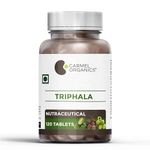 CARMEL ORGANICS Triphala Extract Tablet 120 Nos (Pack of 1) | Natural | Non-GMO | Best Herbal Suppliment for Your Digestive Support and Overall Well Being