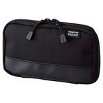 LIHITLAB Compact Pen Case (Pencil Case), Water & Stain Repellent,3.5" x 6.5'', Black (A7687-24)