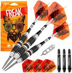 Viper "The Freak" Steel Tip Darts, Grooved Barrel, 22 Grams