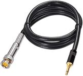 Eightwood 3.5mm Audio Cable BNC Male to 3.5mm male Plug Power Audio Cable 100cm 3.5mm extension cable for BNC Antenna Portable Audio Equipment Digital Cameras Camcorders Portable DVD Players Stereo