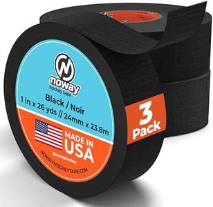 Noway Hockey White or Black Hockey Tape – 1" x 26 Yards, Made in USA, Cloth Hockey Stick Tape for Blade and Handle, Strong Adhesive and Water Resistant, Multi-Purpose for Hockey, Lacrosse, & Baseball