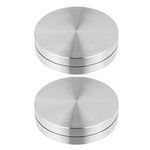 Milisten 2 Pcs Turntable Base Table Turntable Bearing Metal Holder Rotating Cake Plate Cupcake Tier Stand Cupcake Stand Cupcakes Table Plate Bearing Rotor Desktop To Rotate Aluminum Alloy