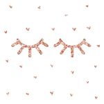 RoomMates RMK3630SCS Eyelash Peel and Stick Wall Decals with Glitter