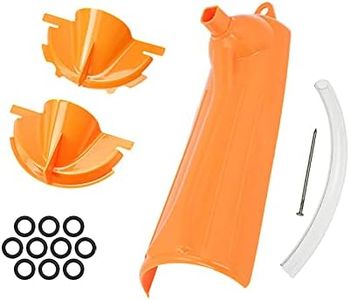 HDBUBALUS Primary Case Oil Fill Funnels Drip Free Oil Filter Funnel Set with 10 Pack Primary Drain Plugs Compatible with Harley Orange