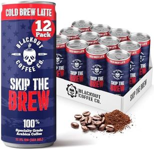 Blackout Coffee Ready-to-Drink Cold Brew Latte, Smooth & Creamy, Ideal for On-the-Go, Busy Mornings & Afternoon Boosts, 11 fl oz Cans (12 Pack)