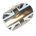 Chix Nails Nail Wraps Gold Union Jack Fingers Toes Vinyl Foils London Queen