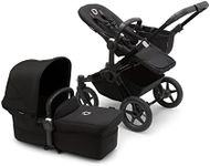 Bugaboo Donkey 5 Mono Complete - Single Stroller Converts to Side-by-Side Double Stroller, Multiple Seat Positions - Alu/Midnight Black-Midnight Black